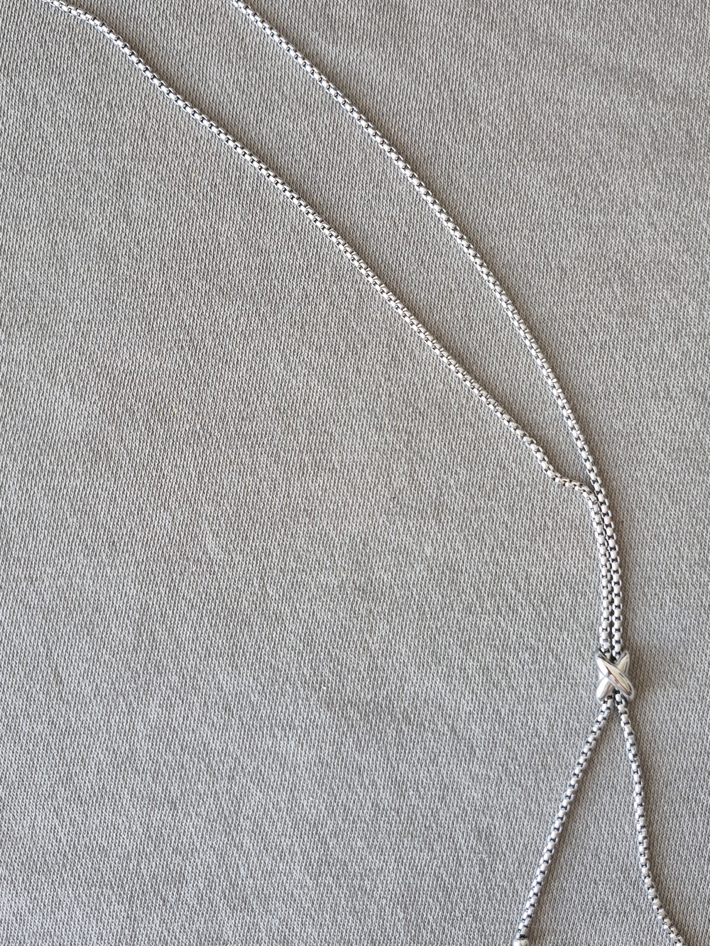Sterling Silver Adjustable Lariat Necklace in Silver